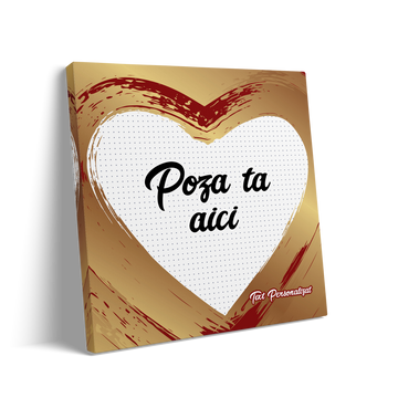TABLOU CANVAS PERSONALIZAT CUPLU AURIU